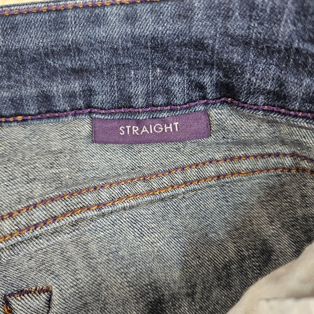 NYDJ Jeans Women's 14 Blue Med Wash Straight Leg High Rise Lift Tuck Technology - Picture 13 of 16